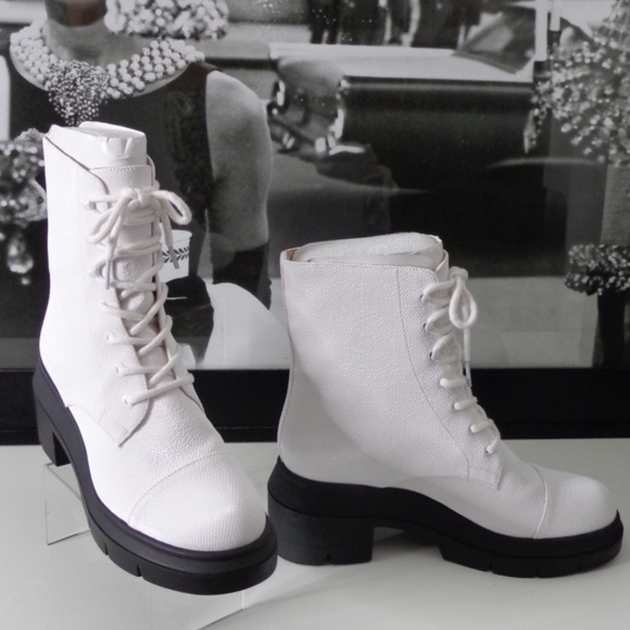 Stuart Weitzman Nisha Combat Boots - Picture 3 of 5